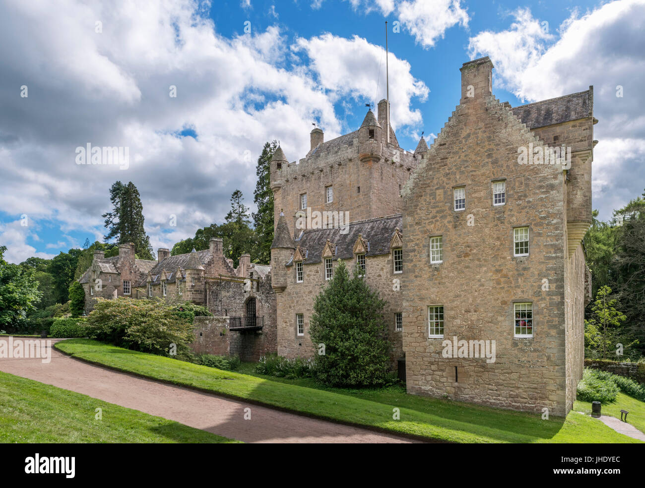El castillo Cawdor, Cawdor, Nairn, Highland, Scotland, Reino Unido Foto de stock