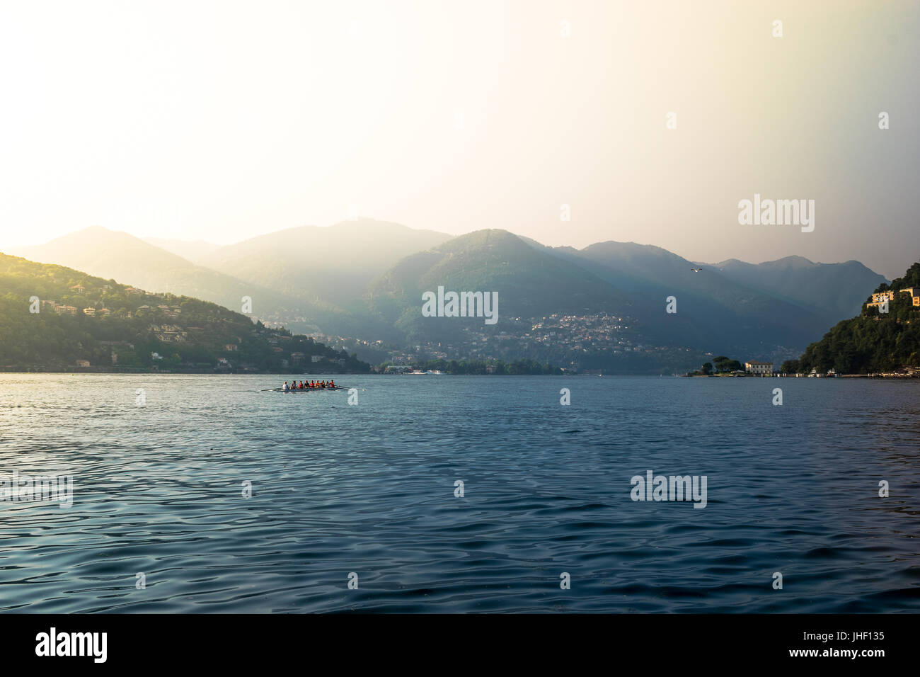 El lago Como, Como, Italia Foto de stock