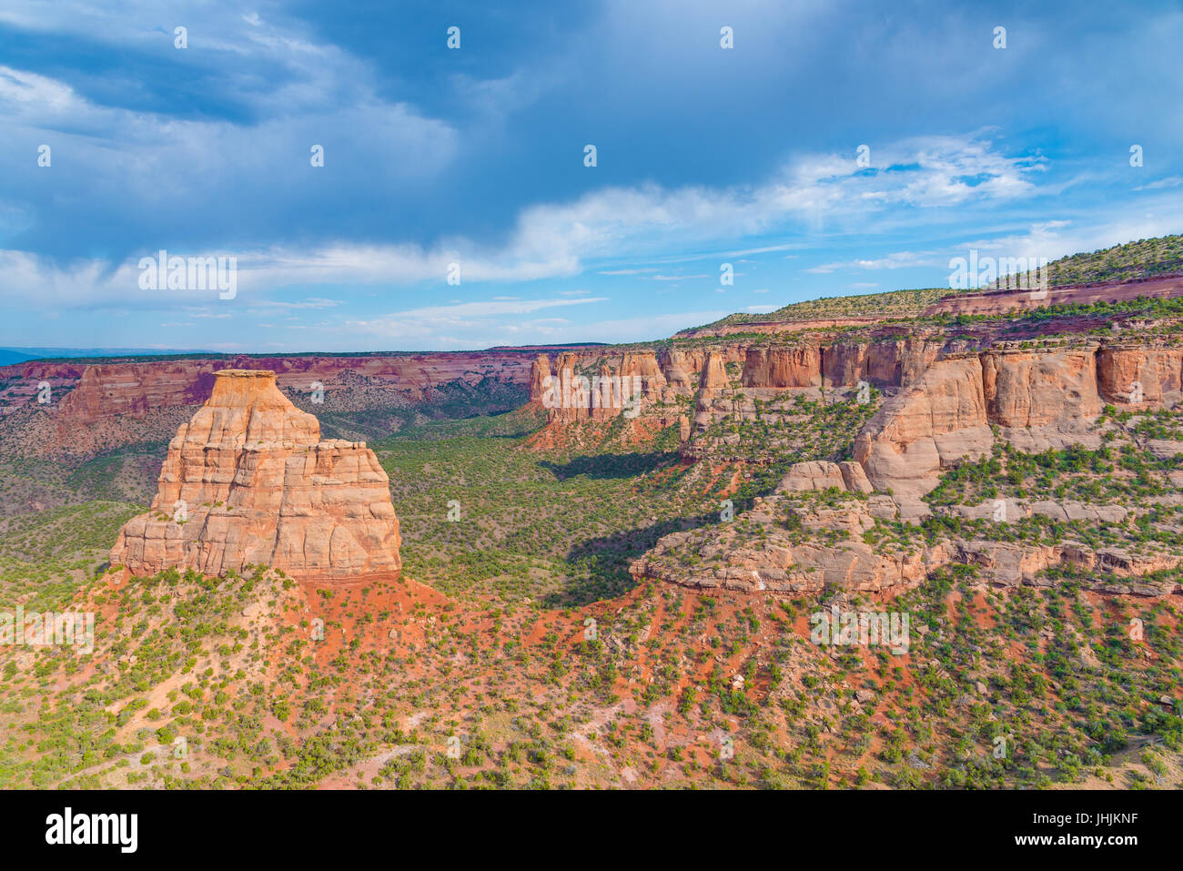 Vistas del Monumento Nacional de Colorado cerca de Grand Junction, Colorado Foto de stock