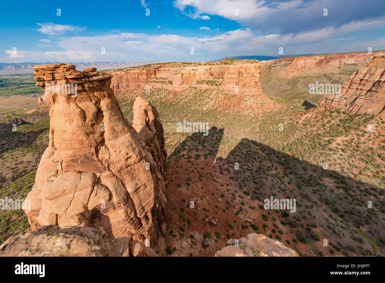 Vistas del Monumento Nacional de Colorado cerca de Grand Junction, Colorado Foto de stock