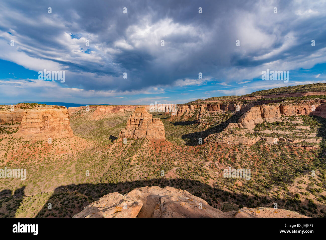 Vistas del Monumento Nacional de Colorado cerca de Grand Junction, Colorado Foto de stock