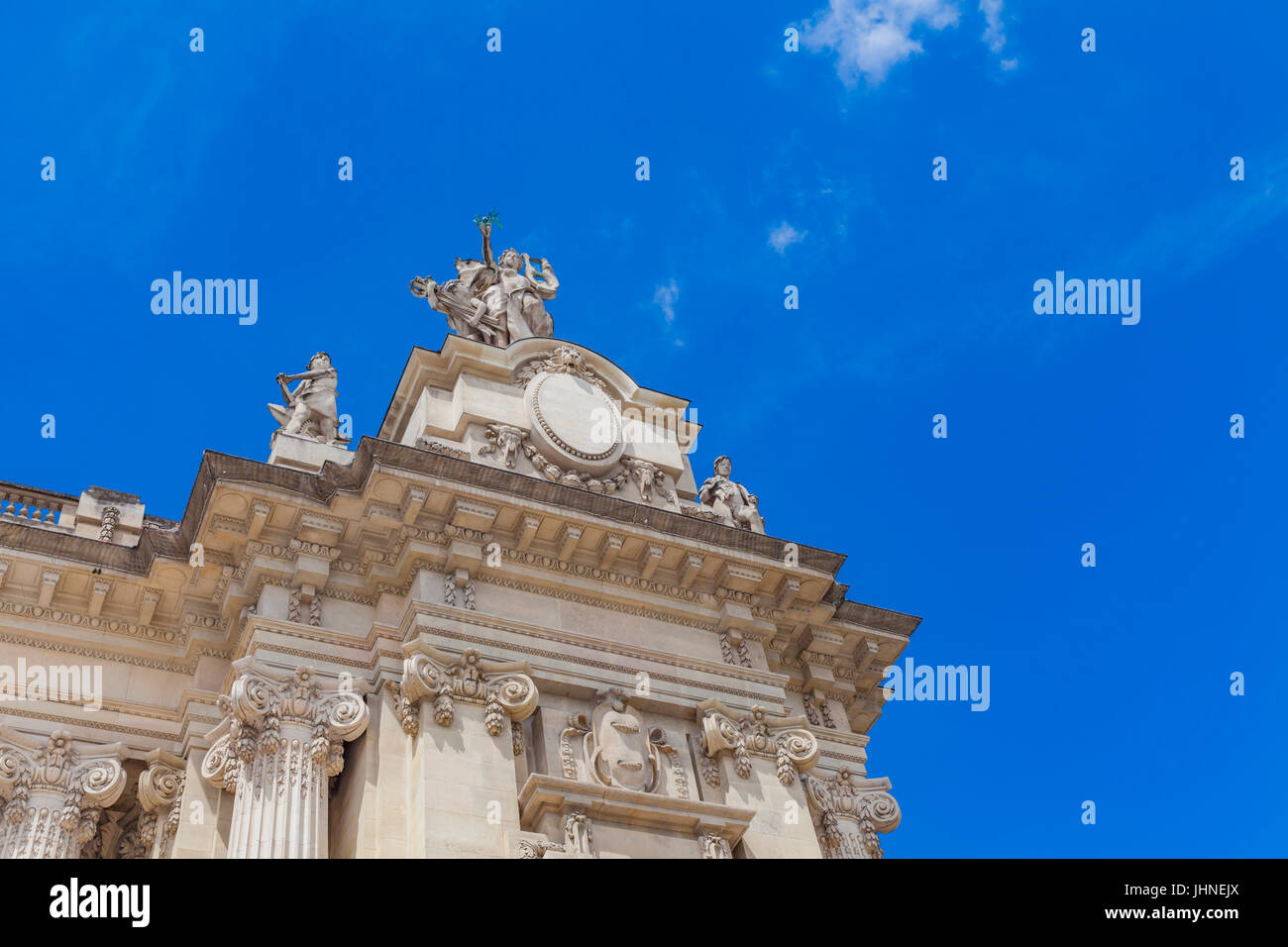 Detalle del Grand Palais de París, Francia Foto de stock