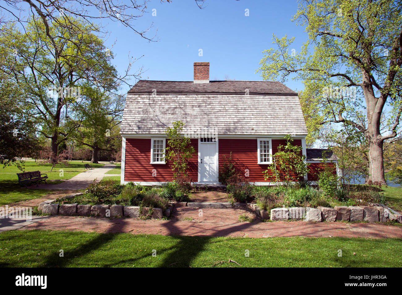 La Betsey Williams Casa de Campo en el Parque Roger Williams en Providence, RI Foto de stock