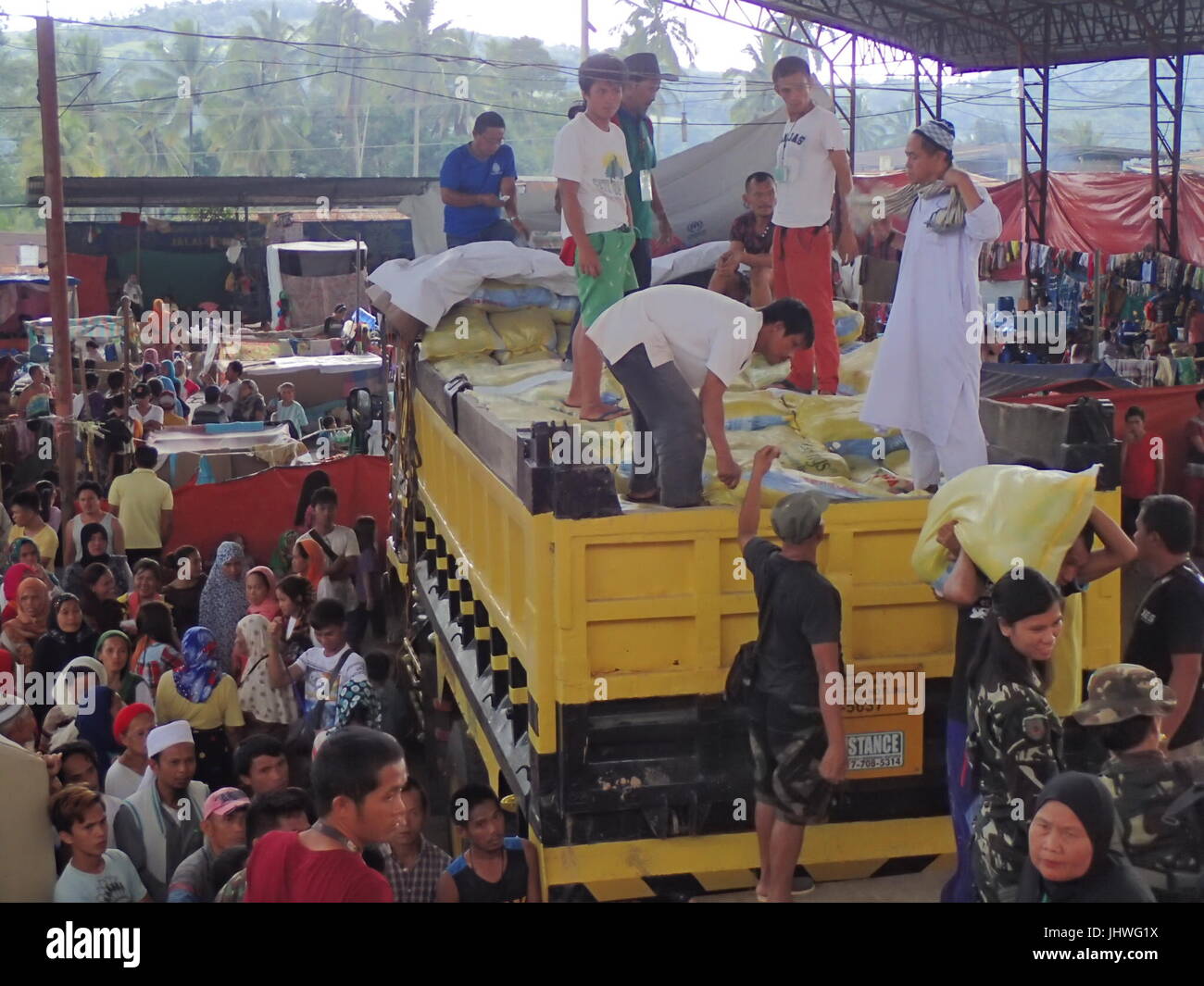 Centro de ayuda a la evacuación fotografías e imágenes de alta