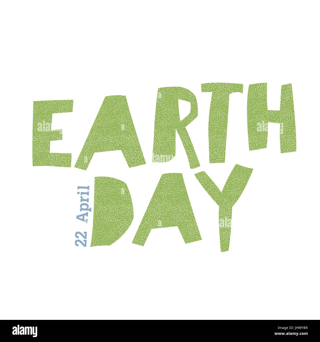 El día de la tierra ecología logotipo plantilla. Ilustración del Vector