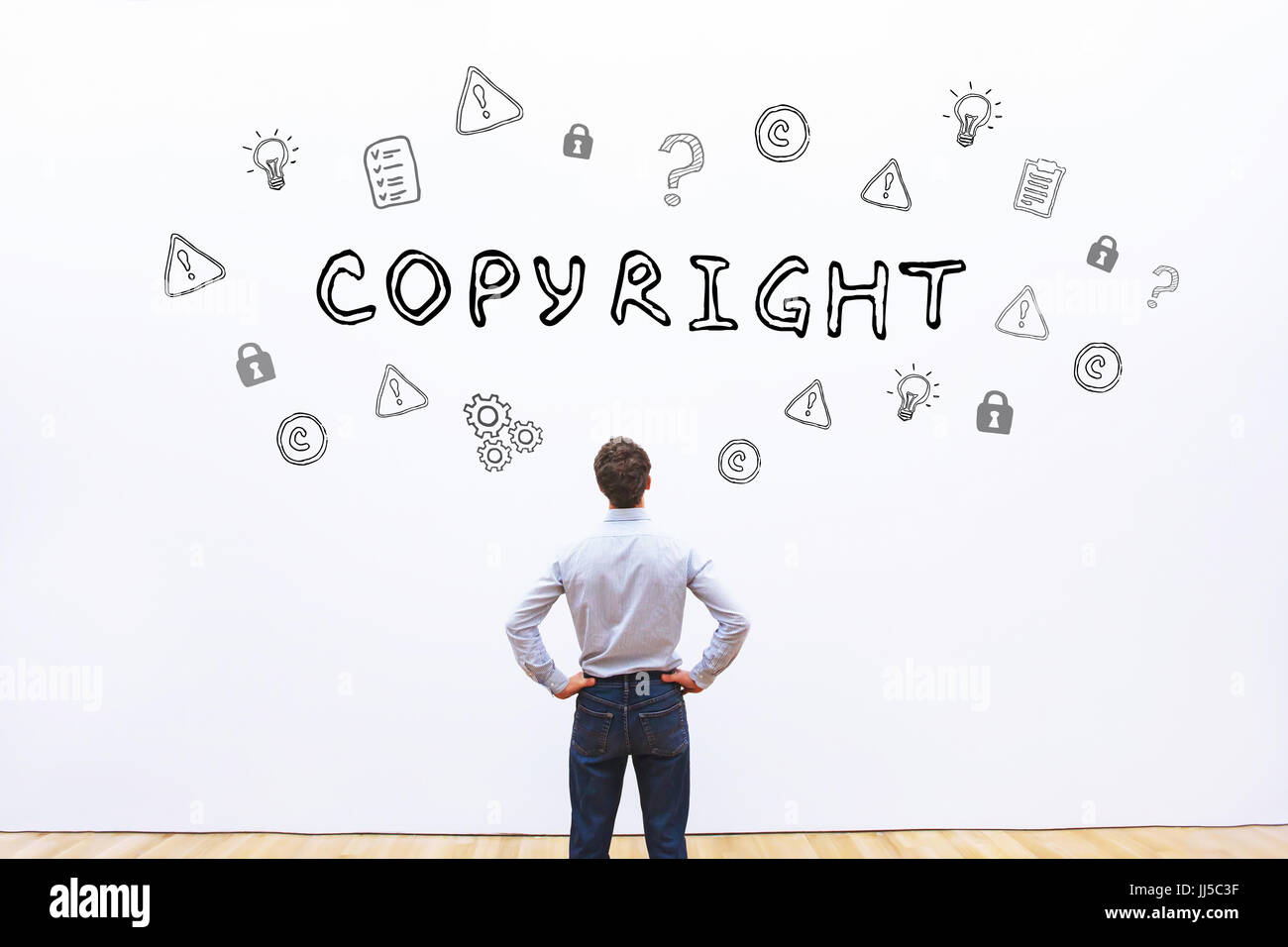 Concepto de copyright Foto de stock
