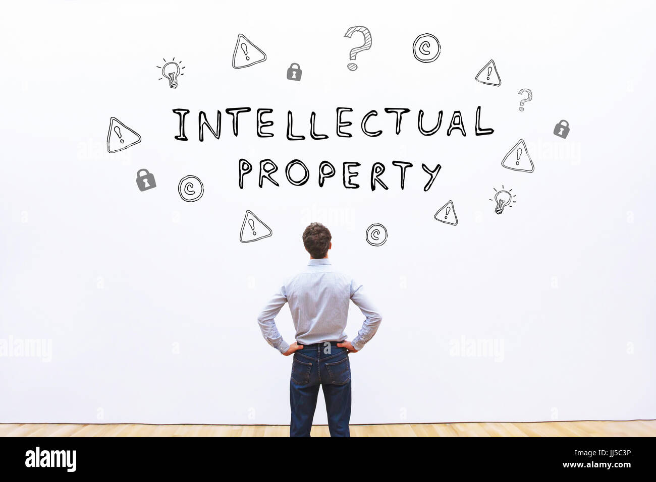 Concepto de propiedad intelectual Foto de stock
