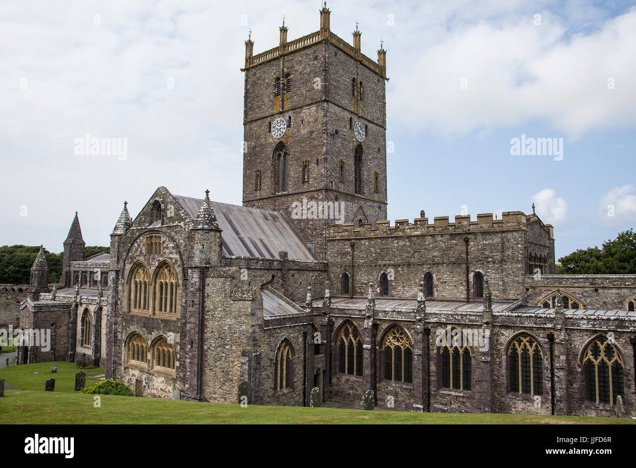 La Catedral de St David's en Pembrokeshire (Gales occidental Foto de stock