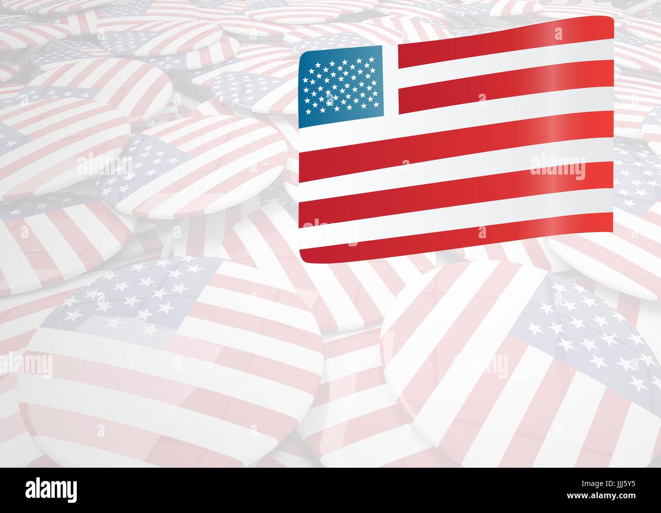 3d imagen compuesta de la bandera americana Foto de stock