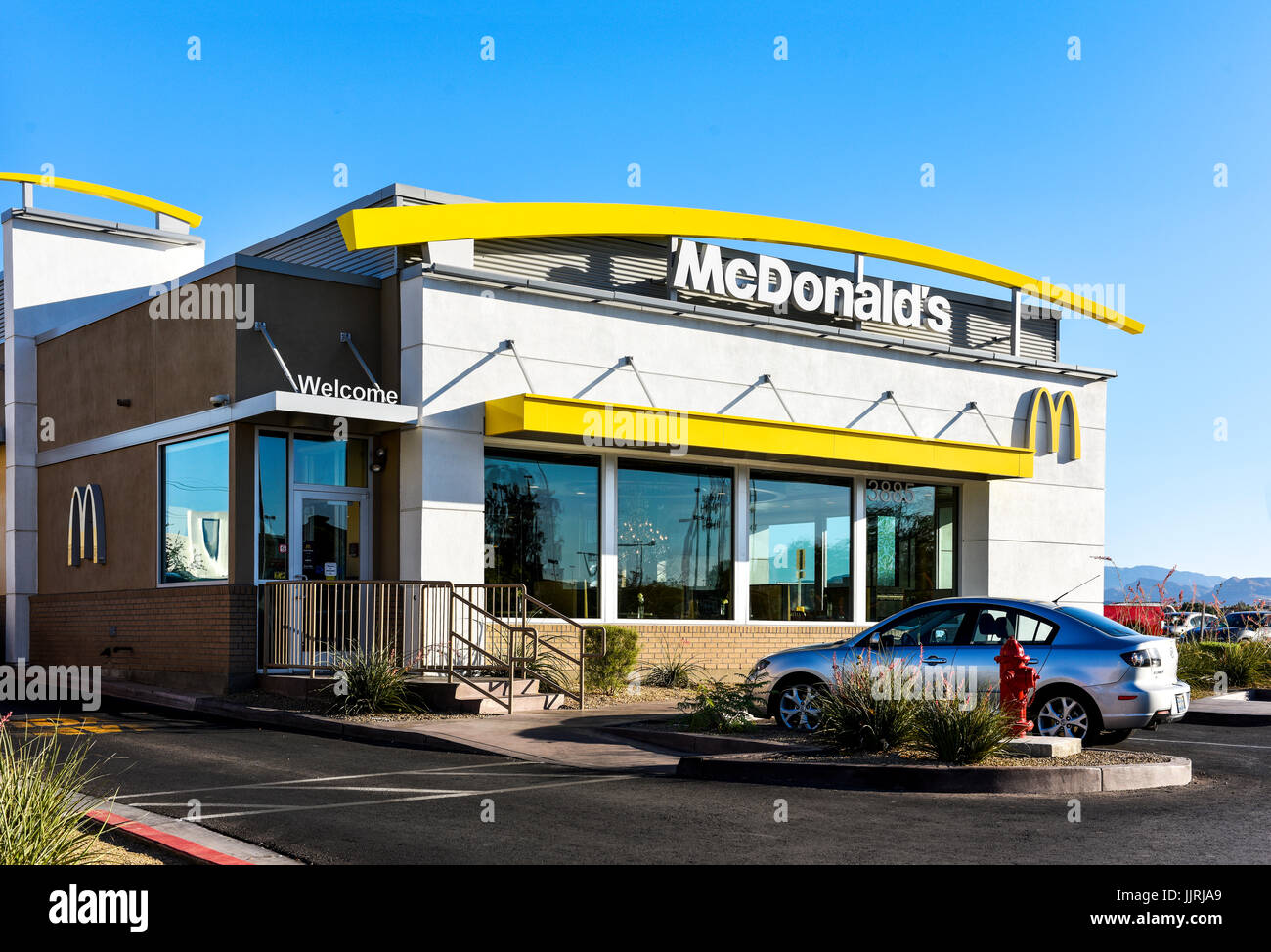McDonald's Store Front, Las Vegas, Nevada Foto de stock