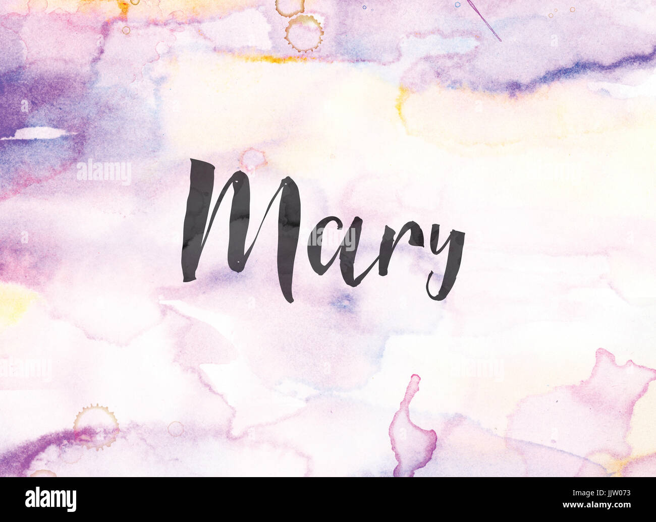 El nombre de Mary concepto y tema escrito en tinta negra sobre un fondo ...