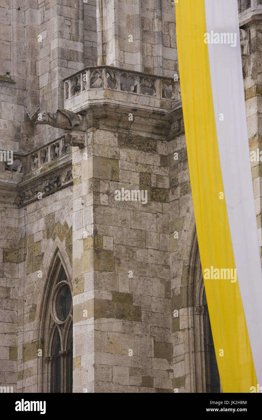 Alemania, Baviera, Regensburg, Dom, la catedral de San Pedro, Detalle exterior Foto de stock