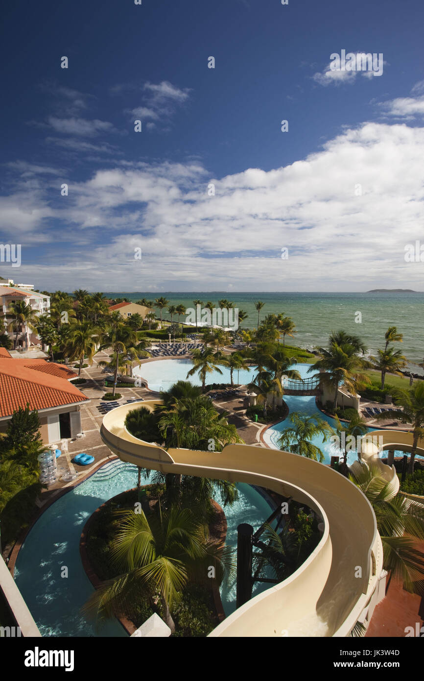 Puerto Rico, en la costa oriental, Fajardo, El Conquistador Resort Hotel,  parque acuático Fotografía de stock - Alamy