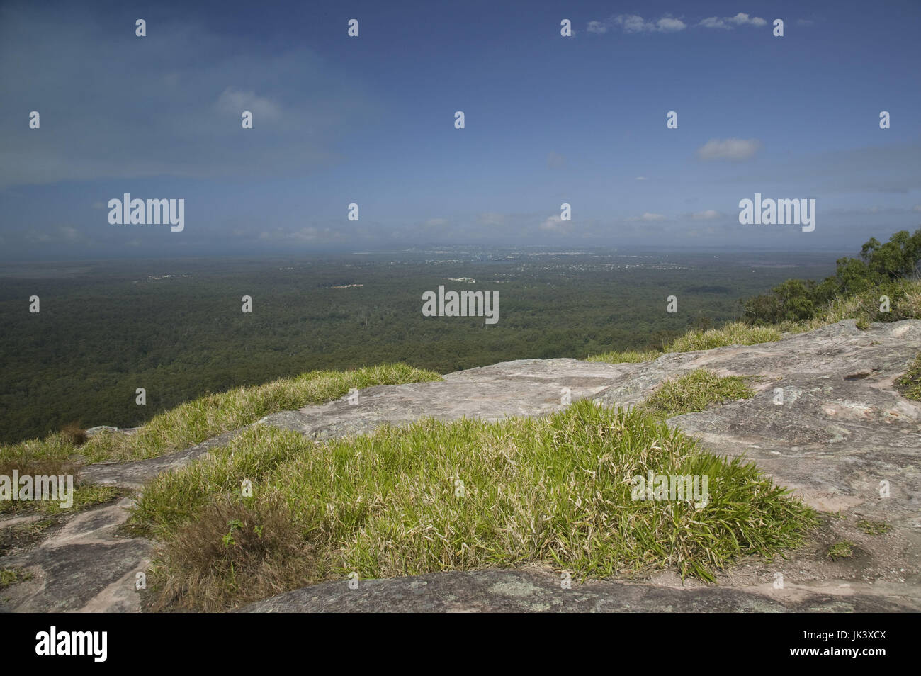 Australia, Queensland, Sunshine Coast, área Tewantin, vista desde el monte. Timbeerwah, el. 265 metros, Foto de stock