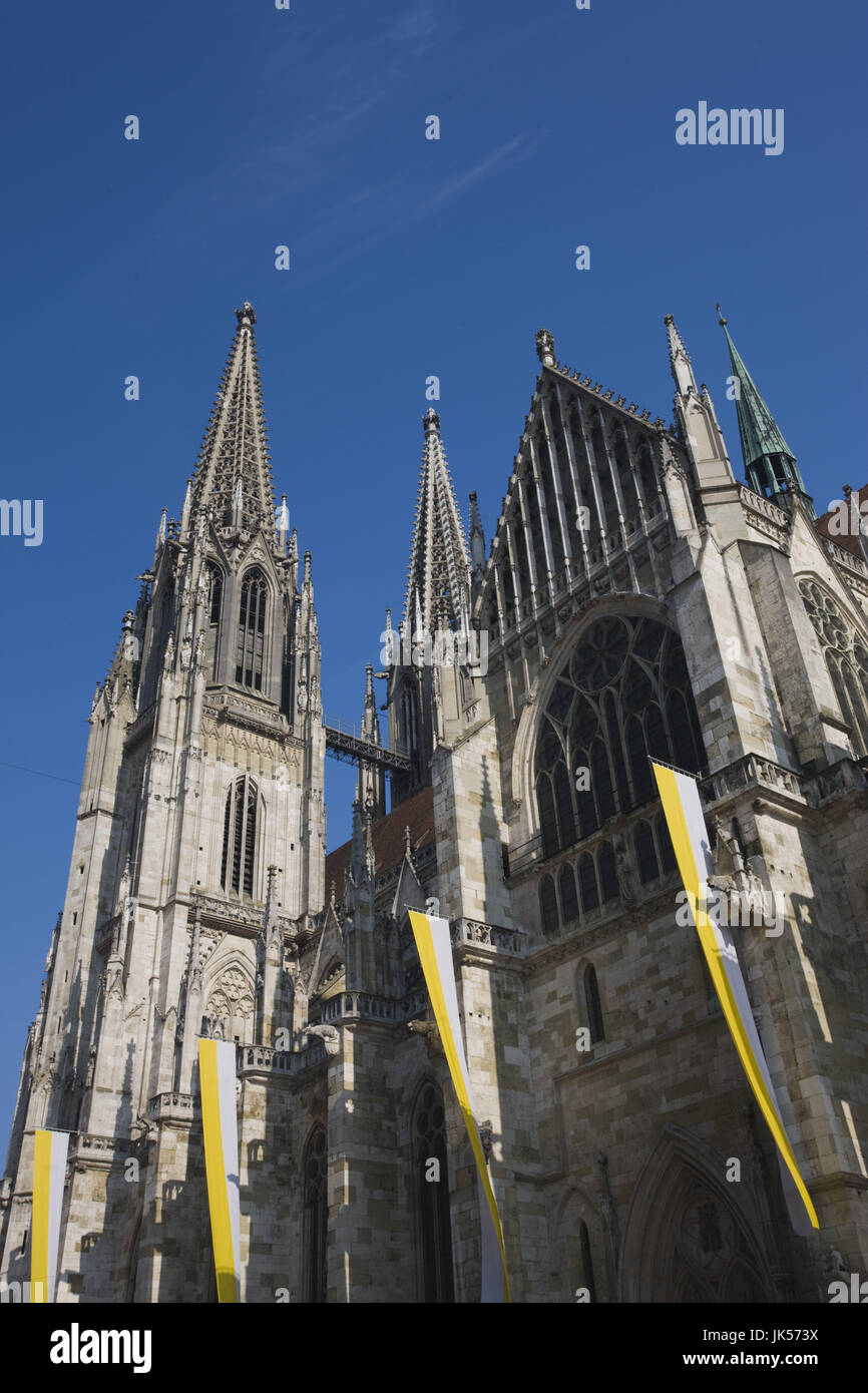 Alemania, Baviera, Regensburg, Dom, la catedral de San Pedro Foto de stock