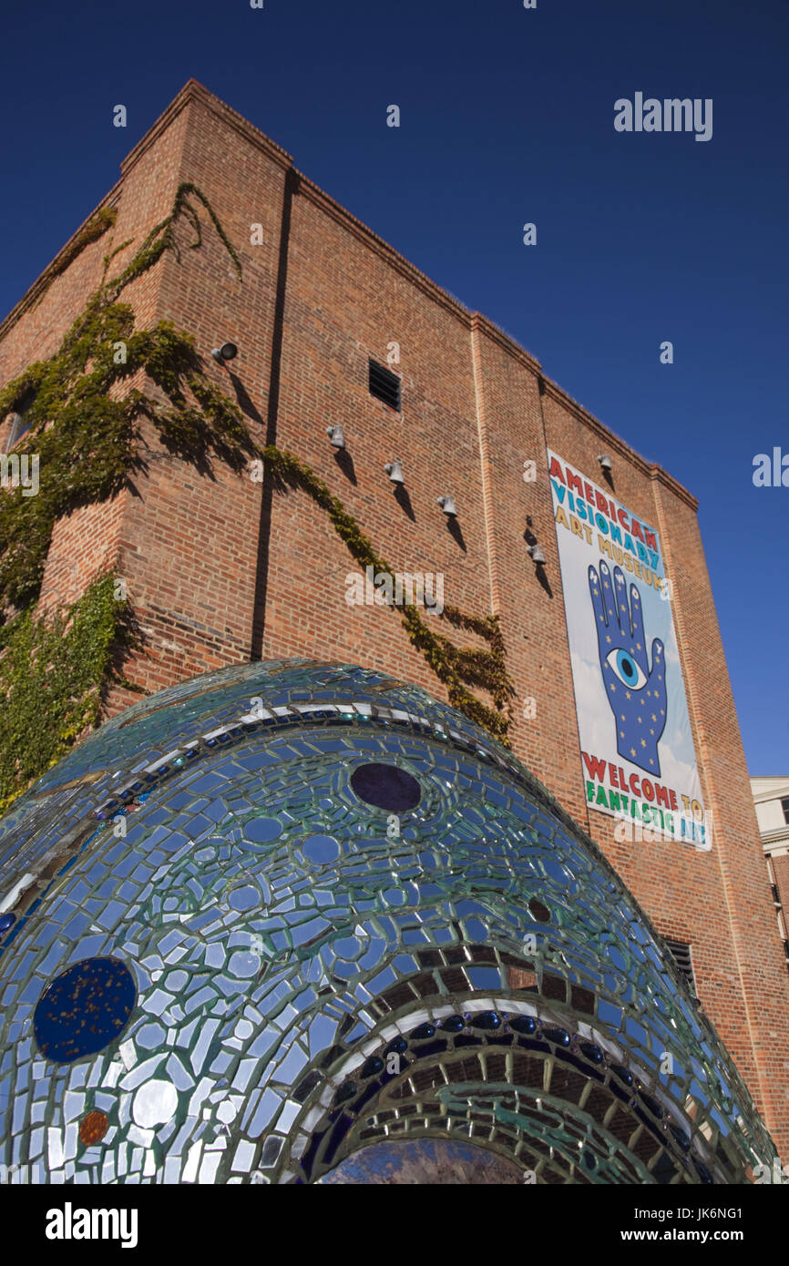 Entrada del museo de arte visionario americano fotografías e imágenes