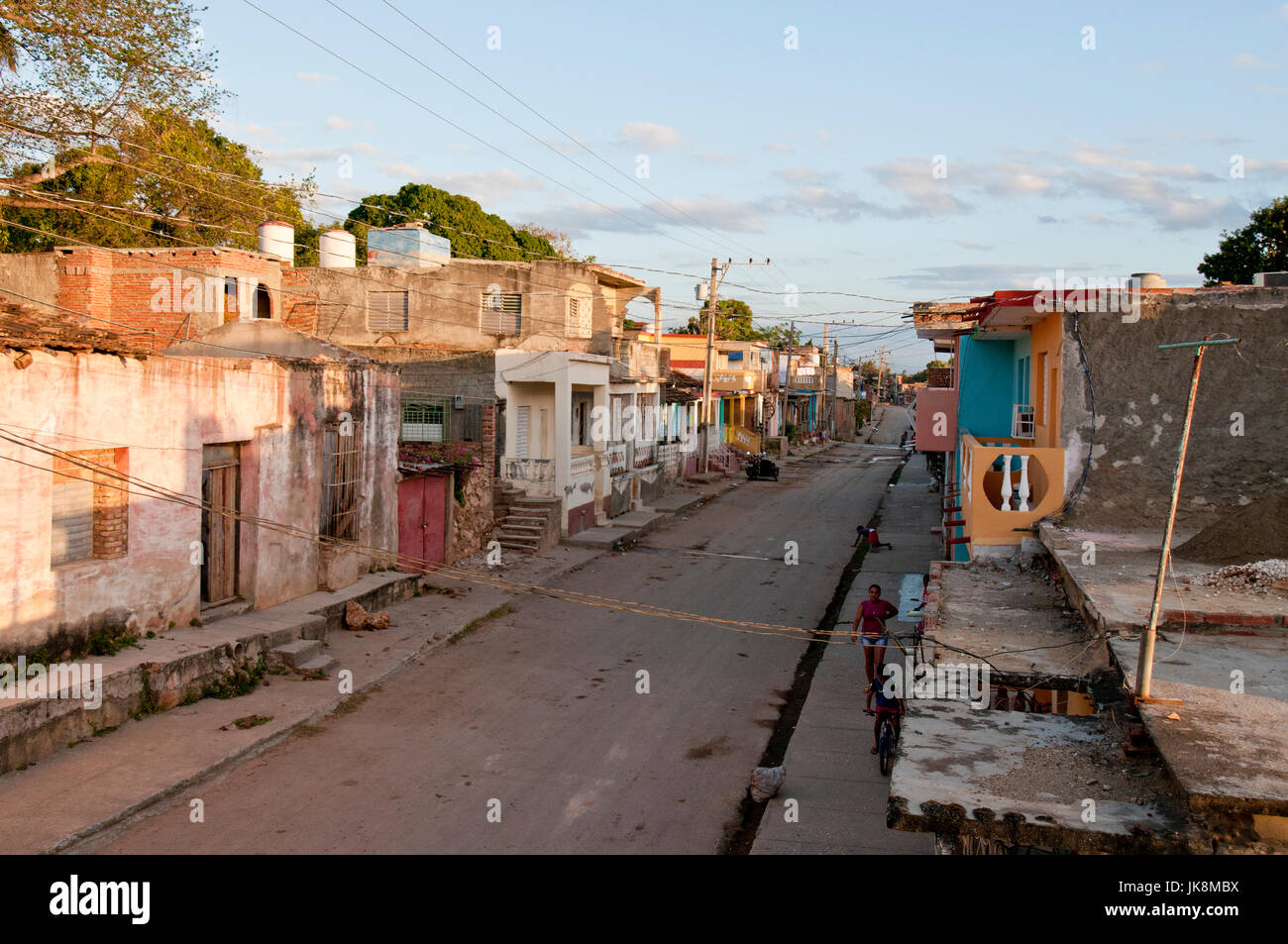 Ejecutar la sección desplegable de Trinidad Cuba Foto de stock