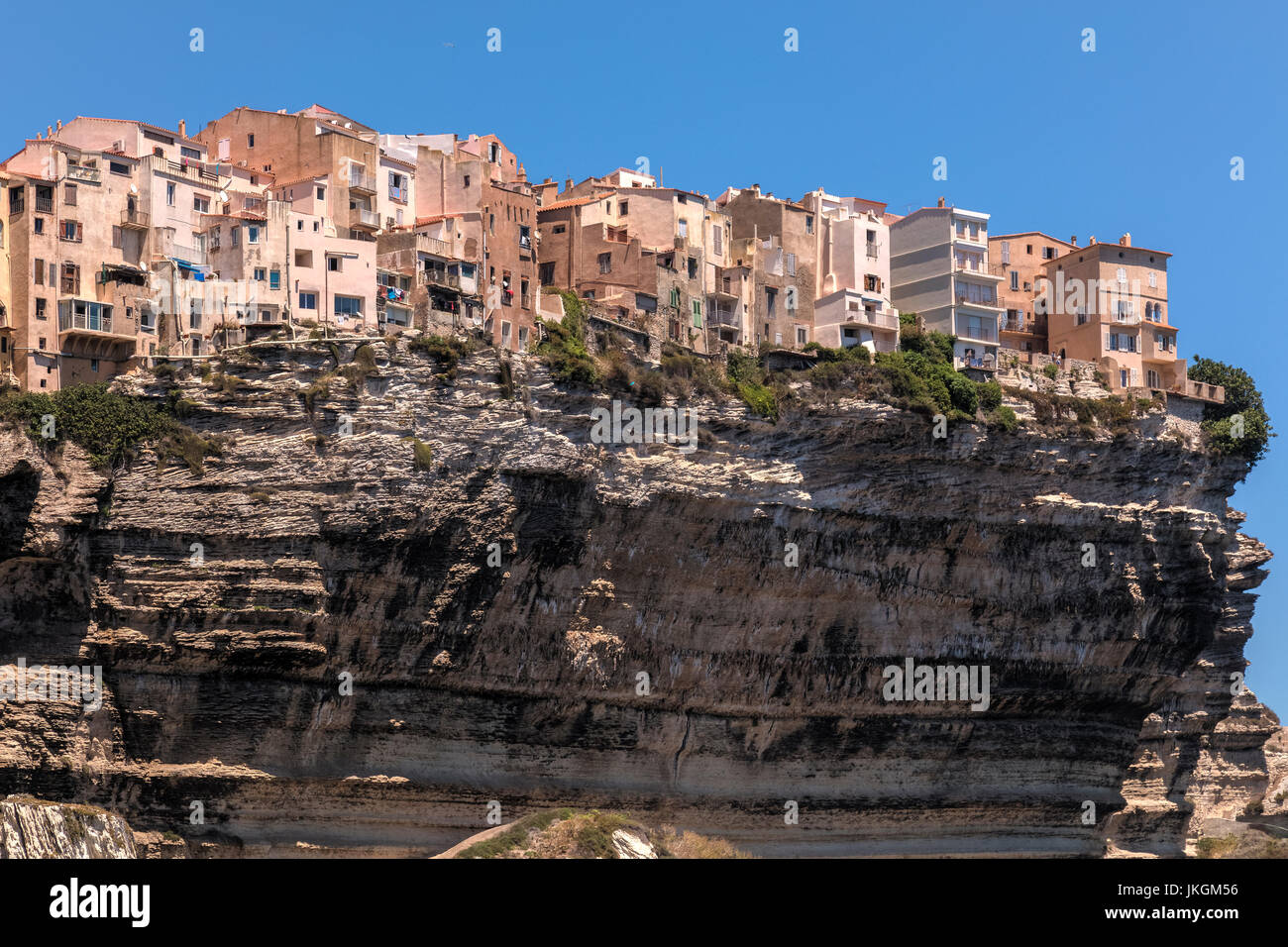 Ville Haute, Bonifacio, Córcega, Francia Foto de stock