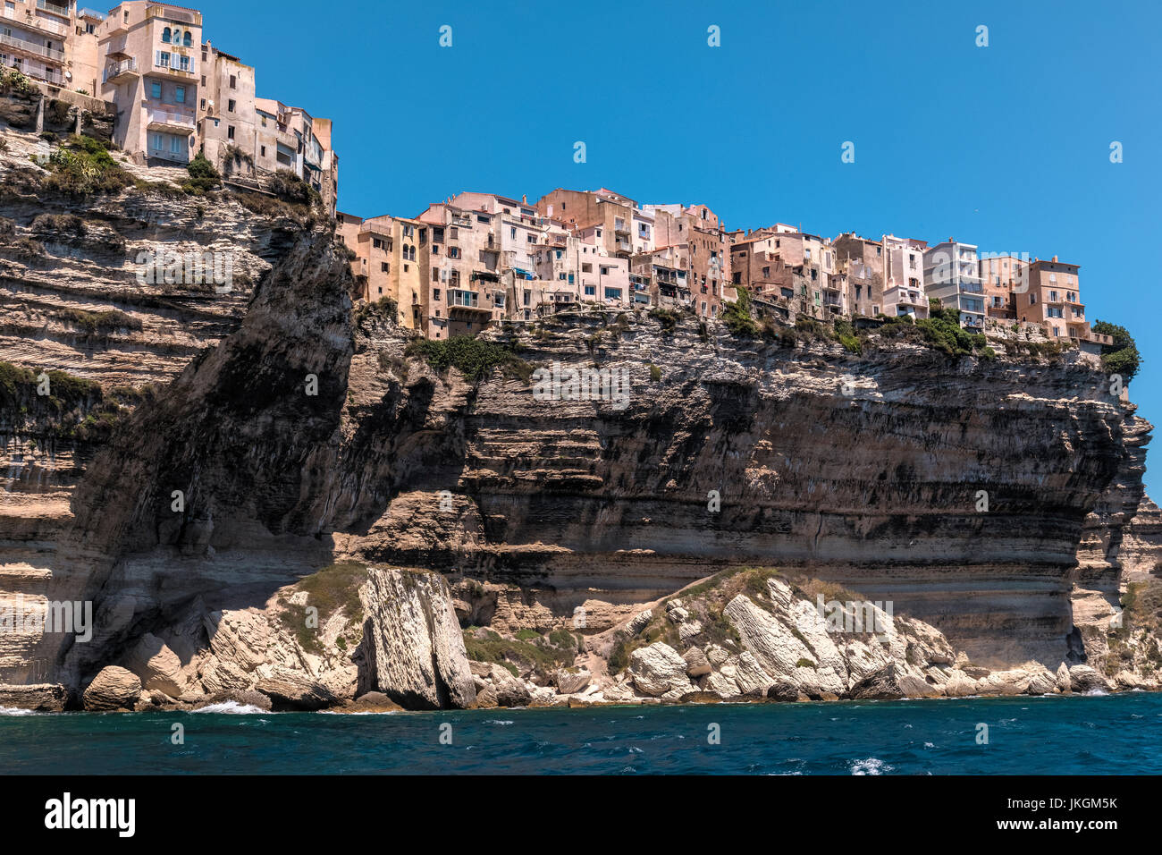 Ville Haute, Bonifacio, Córcega, Francia Foto de stock