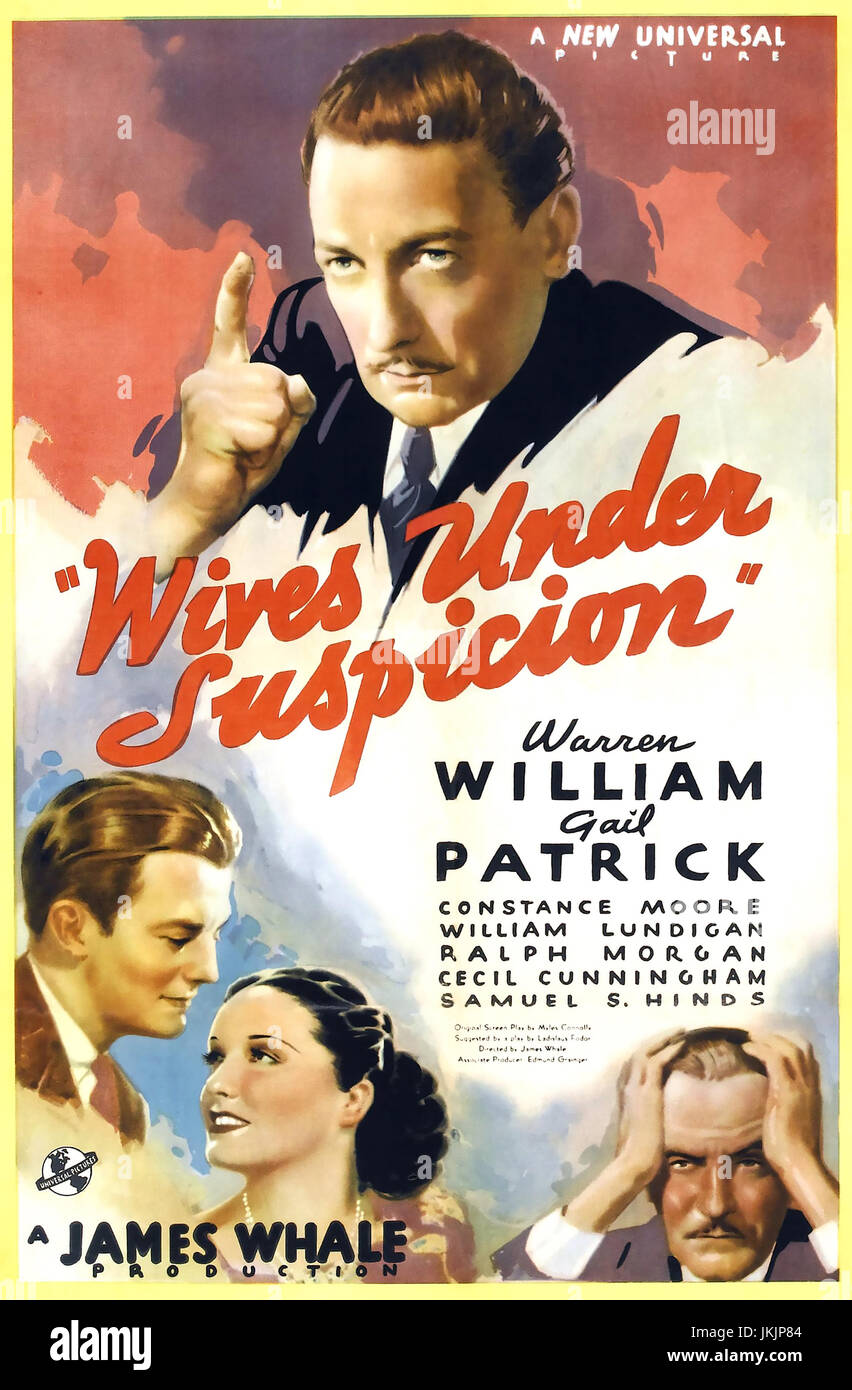 Esposas bajo sospecha 1938 Universal Pictures Film con Gail Patrick Foto de stock
