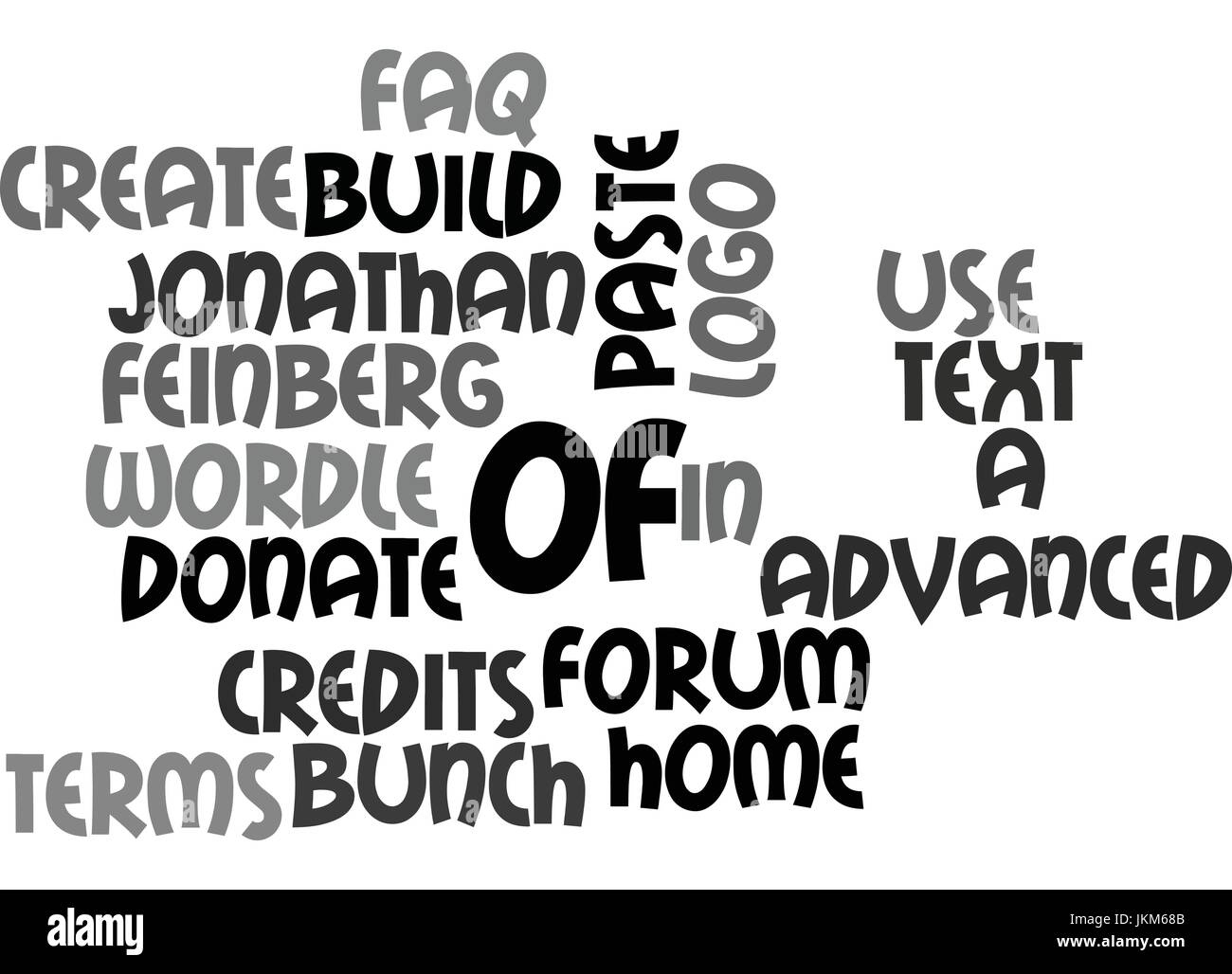 Es bueno ser GOOFY fondo de texto Word concepto cloud Ilustración del Vector