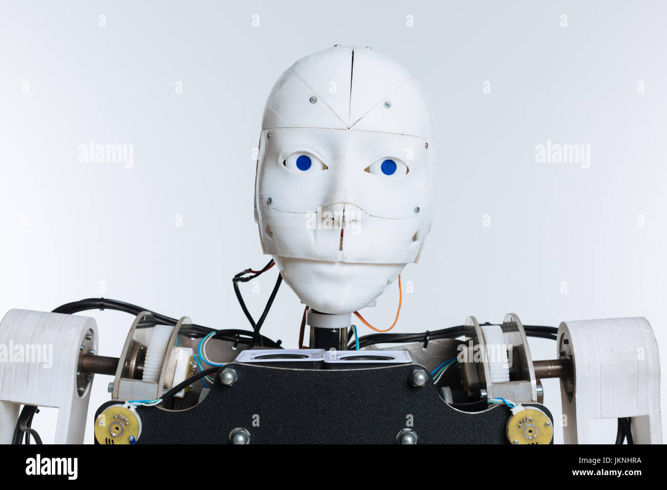 Retrato de un sofisticado robot Foto de stock