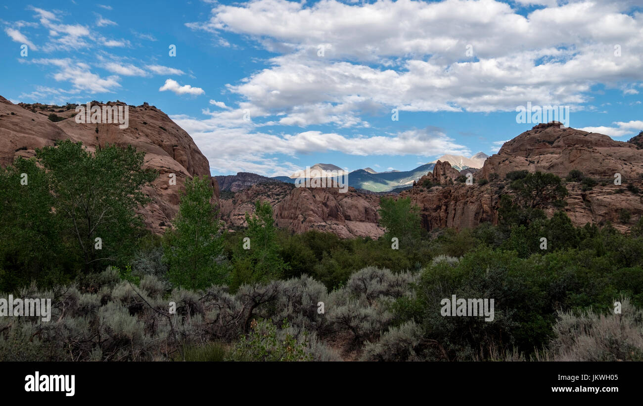Moab, Utah paisaje. Uno de los mejores lugares en el mundo. Foto de stock