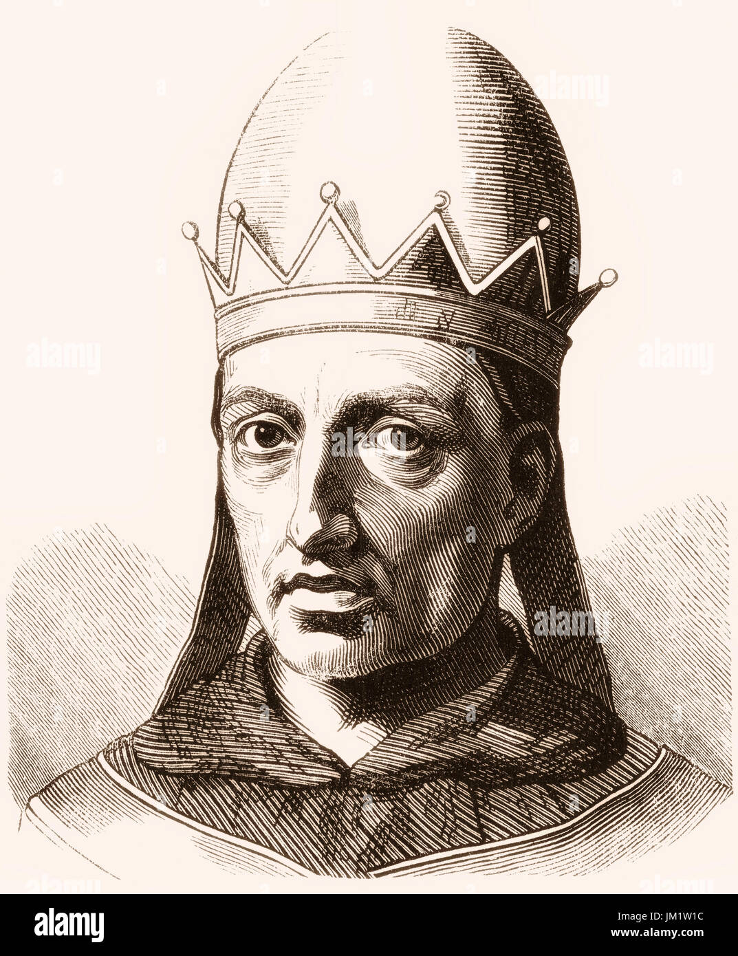 El Papa Gregorio X, c. 1210 - 10 de enero de 1276, nació Teobaldo Visconti,  fue el Papa desde el 1 de septiembre de 1271 hasta su muerte en 1276  Fotografía de stock - Alamy