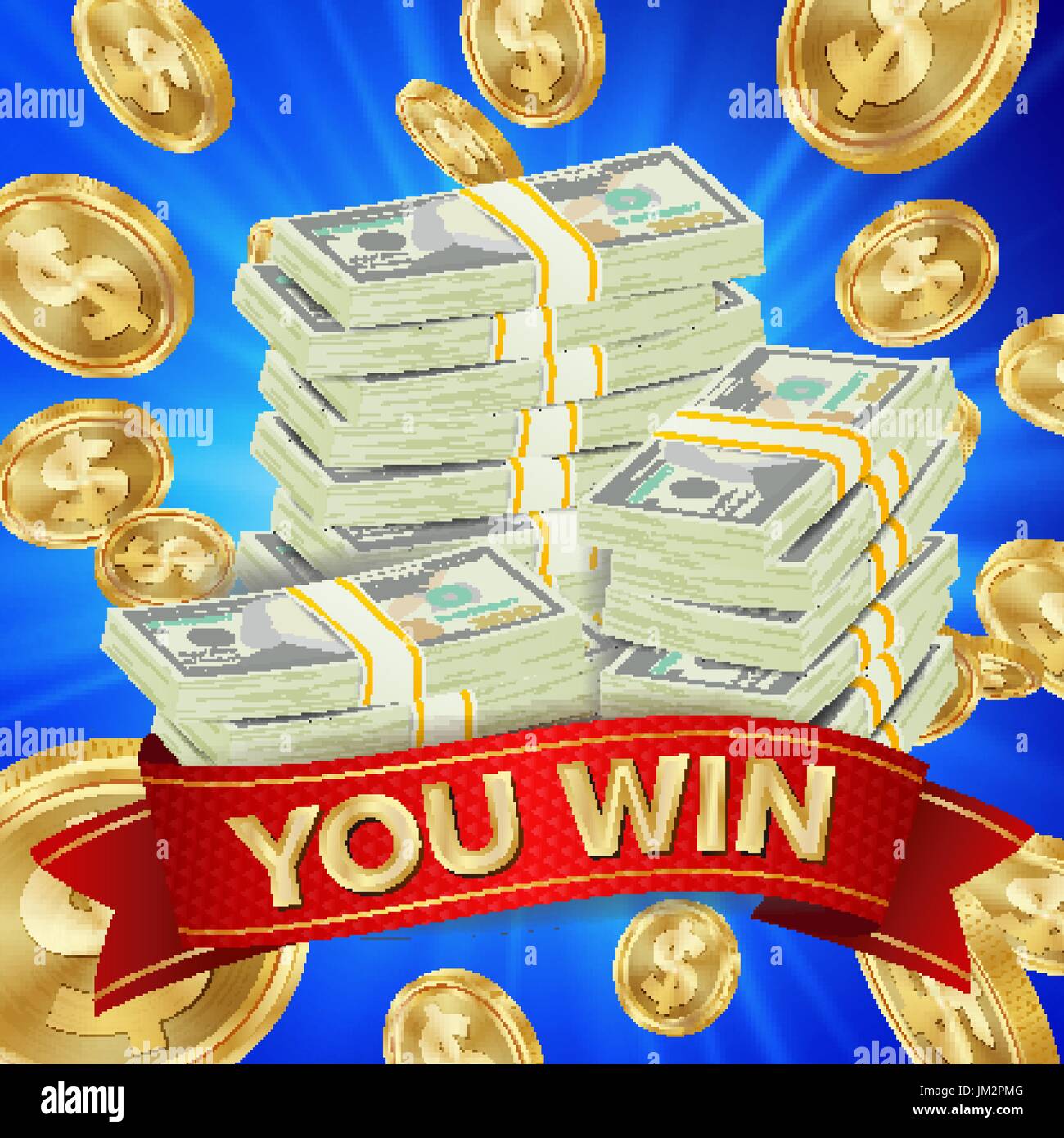 Dinero en efectivo para ganadores de juegos en línea