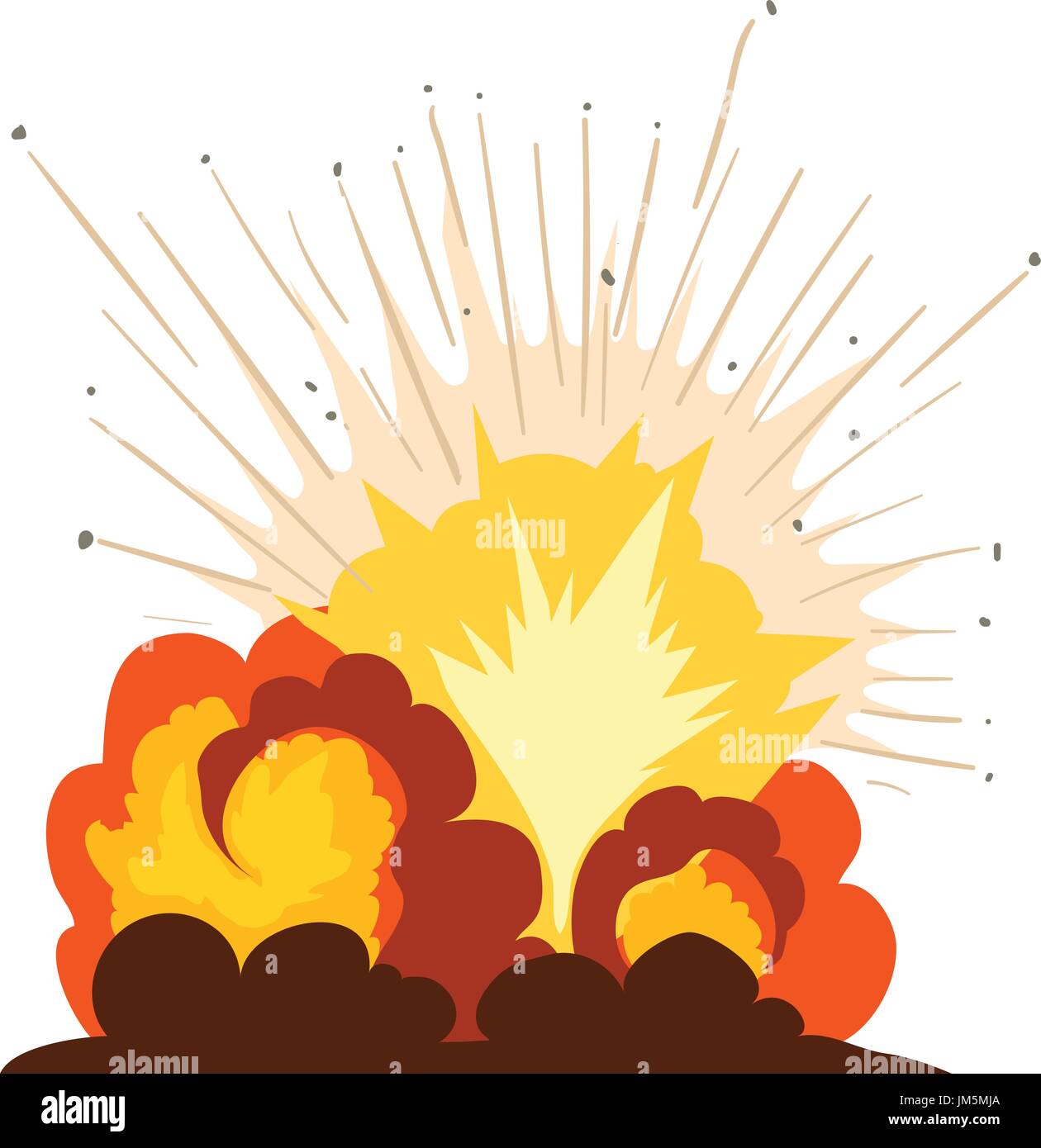 Icono de incendios o explosiones, estilo de dibujos animados Imagen Vector  de stock - Alamy