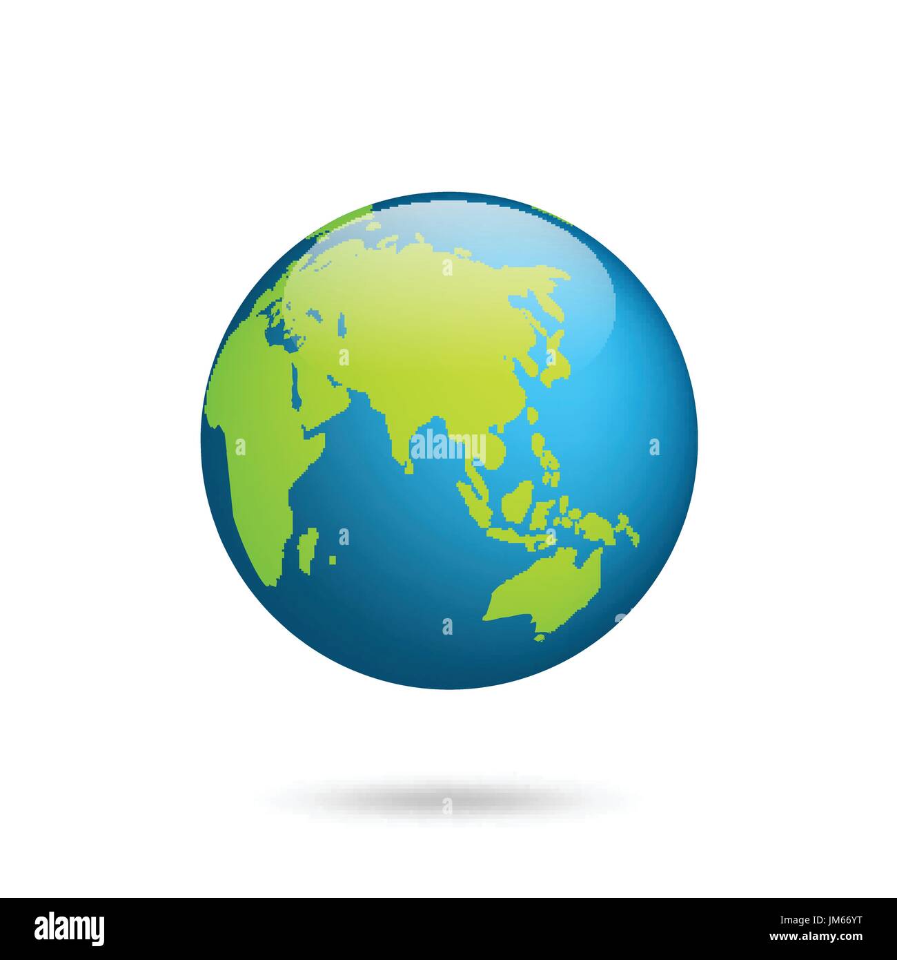 Globo terráqueo. Mapa del mundo. Planeta con continentes.África, Asia,  Australia, Europa, América del Norte y América del Sur Imagen Vector de  stock - Alamy