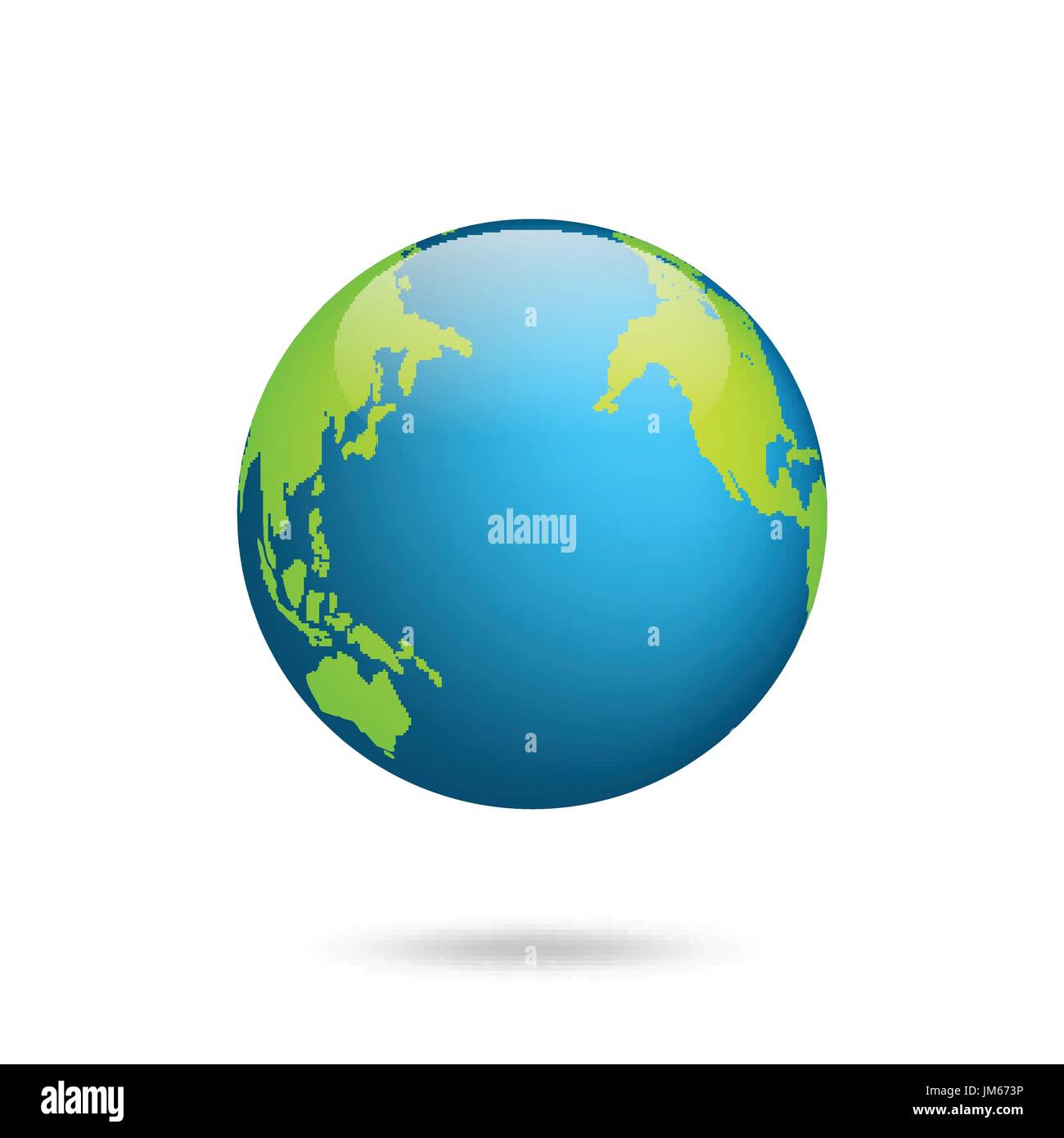 Globo terráqueo. Mapa del mundo. Planeta con continentes.África, Asia,  Australia, Europa, América del Norte y América del Sur Imagen Vector de  stock - Alamy