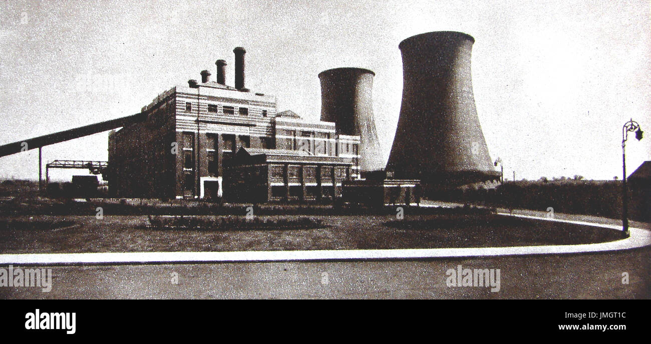 Ex Hams Hall carbón power station Foto de stock