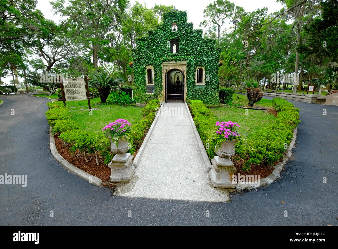 Fuente de la juventud en el histórico Parque de San Agustín, Florida