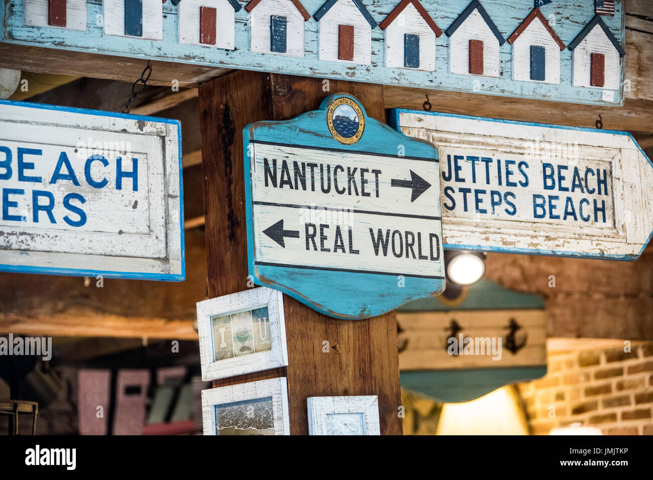 Tienda de souvenirs, Nantucket Island, Massachusetts, EE.UU. Foto de stock