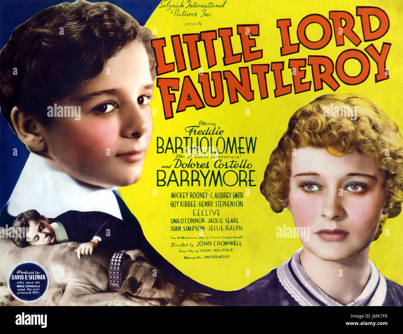 LITTLE LORD FAUNTLEROY 1936 United Artists film con Dolores Costello y Freddie Bartholomew Foto de stock