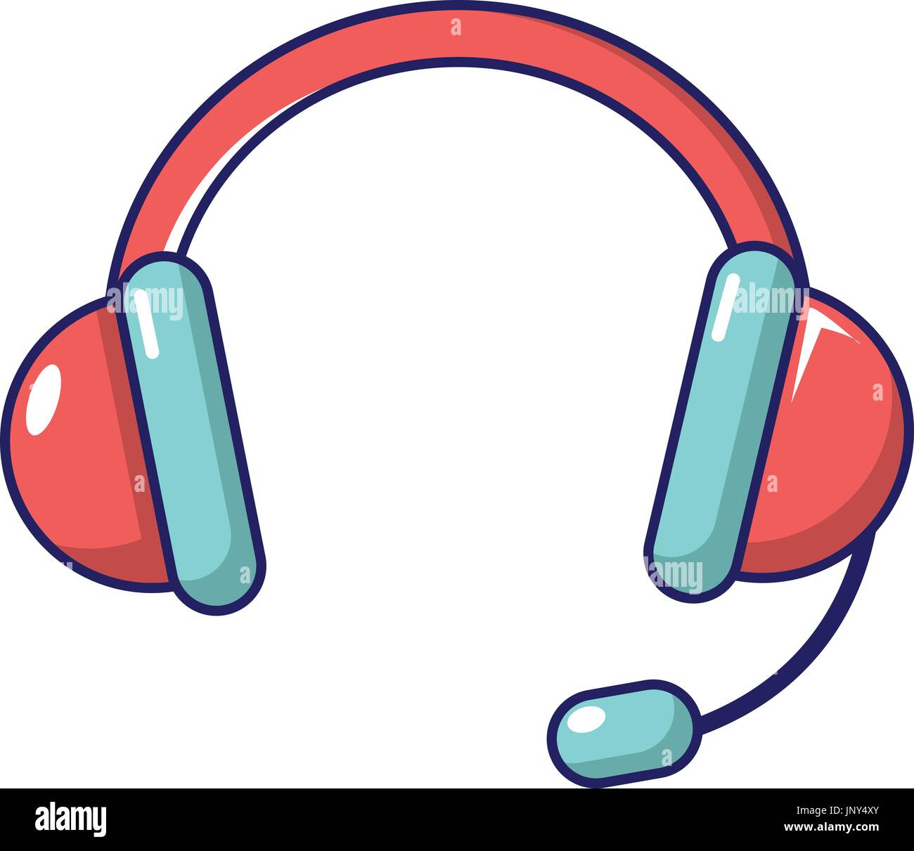 Icono de auriculares, estilo de dibujos animados Imagen Vector de stock -  Alamy