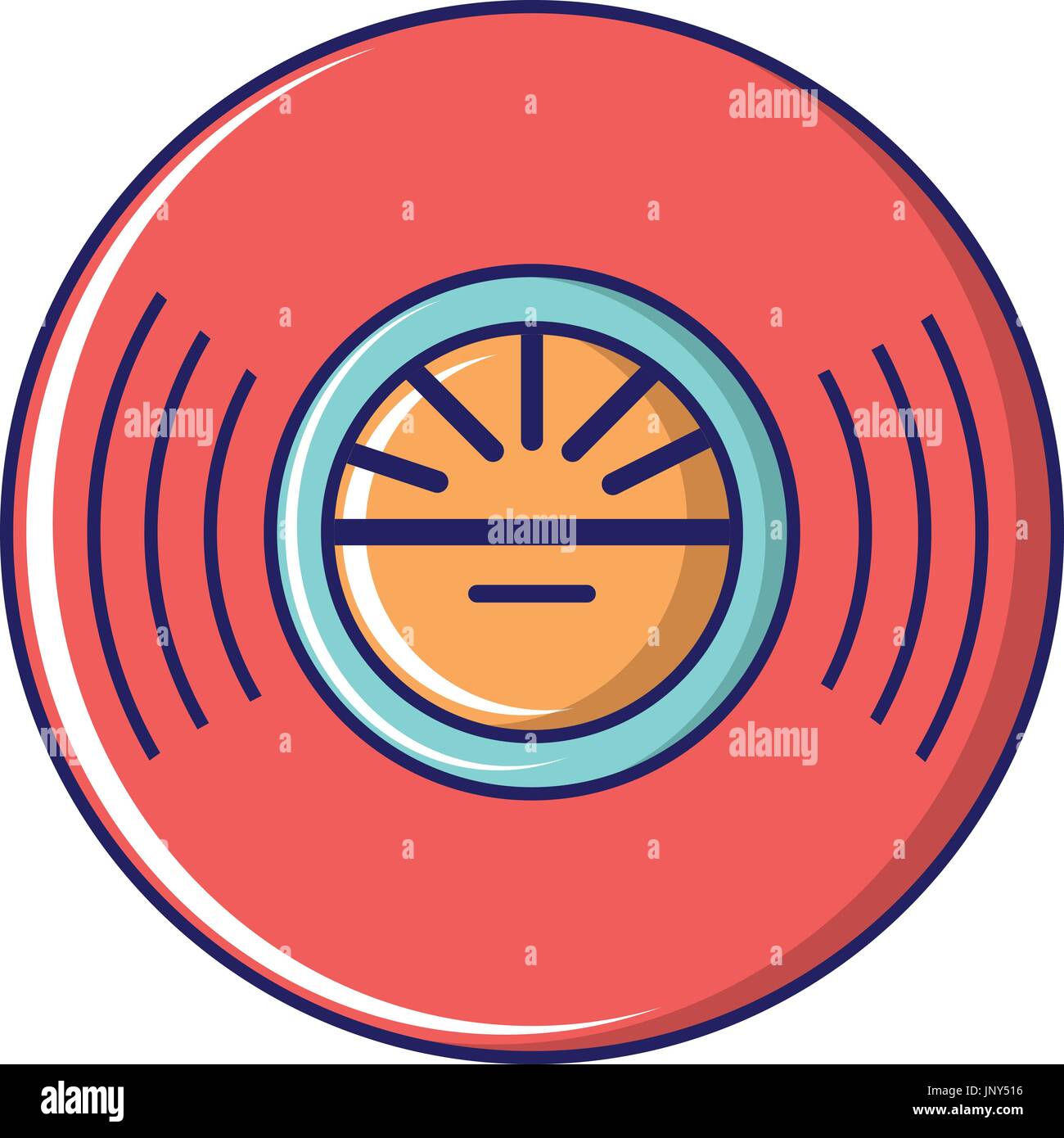 Icono de discos de vinilo, estilo de dibujos animados Imagen Vector de  stock - Alamy