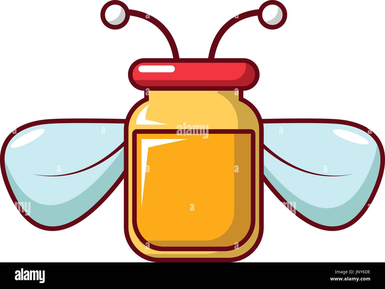 Tarro de miel, icono de estilo de dibujos animados Imagen Vector de stock - Alamy Tarro de miel, icono de estilo de dibujos animados Imagen Vector de stock - Alamy