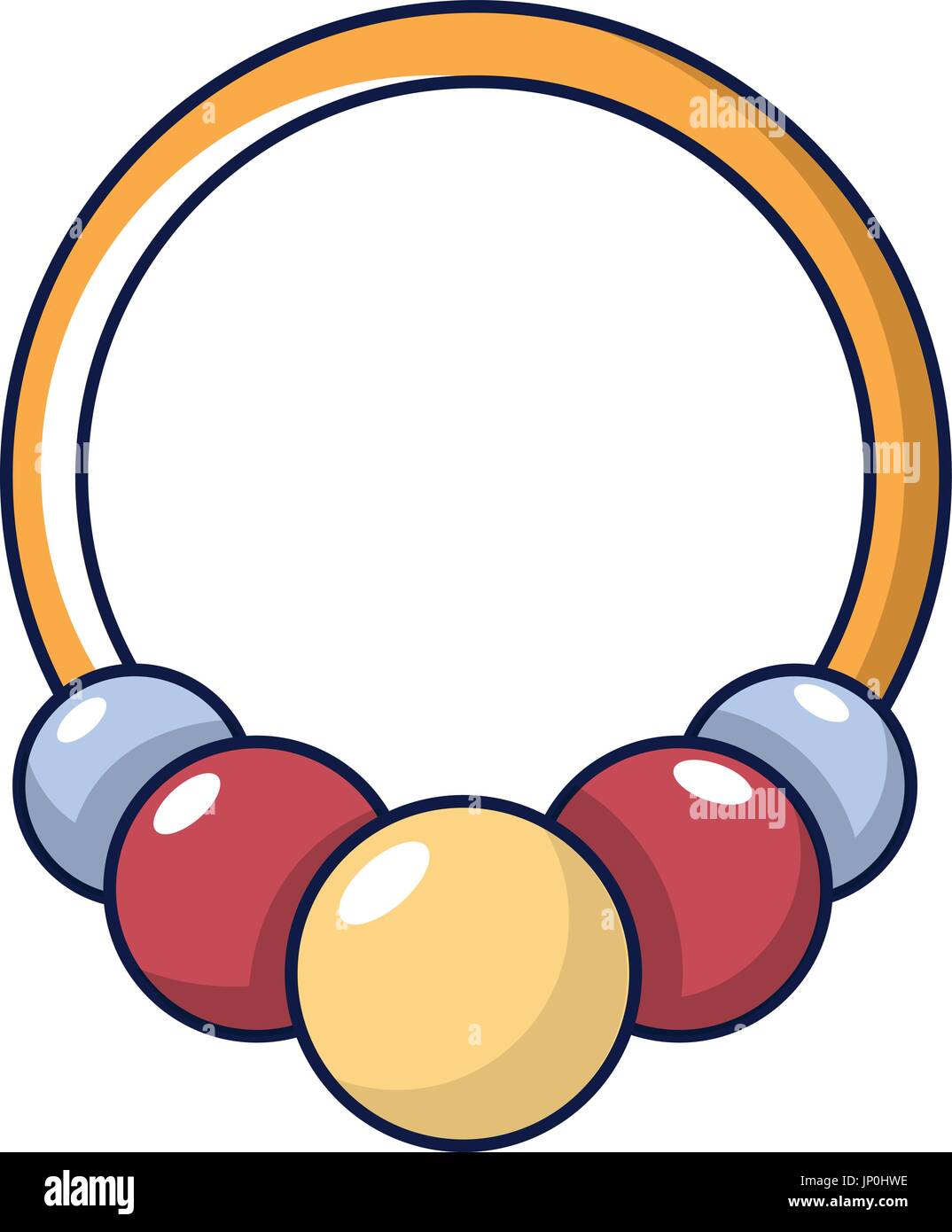 Brazalete con cordones, icono de estilo de dibujos animados Imagen Vector  de stock - Alamy