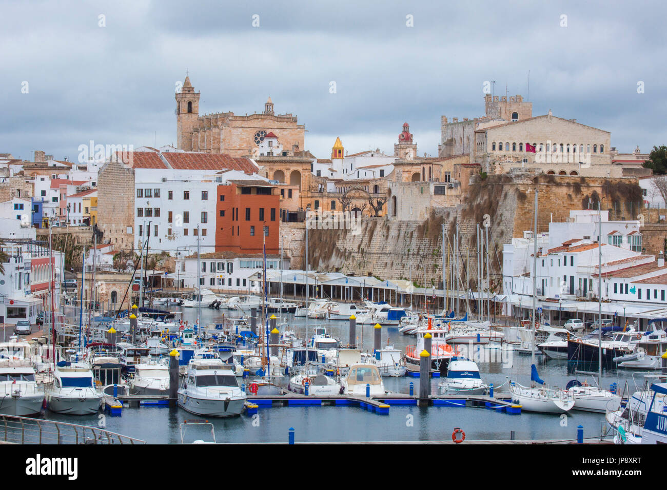 Islas Baleares España, de la ciudad de Ciutadella, Menorca. Foto de stock