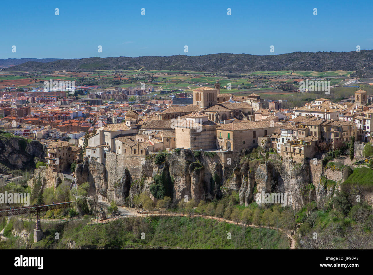 España, de la ciudad de Cuenca, Patrimonio Mundial de la UNESCO, las casas  colgadas Fotografía de stock - Alamy