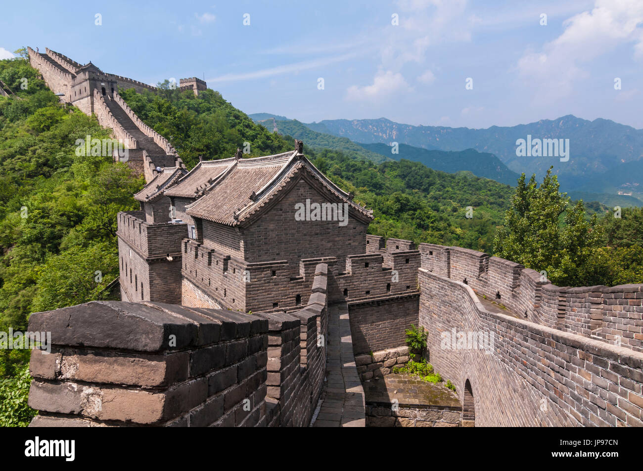 La gran muralla Mutianyu, China Foto de stock