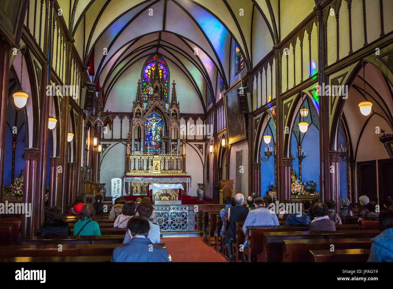 Japón, Kyushu , de la ciudad de Nagasaki, Oura, la iglesia más antigua de Japón Foto de stock