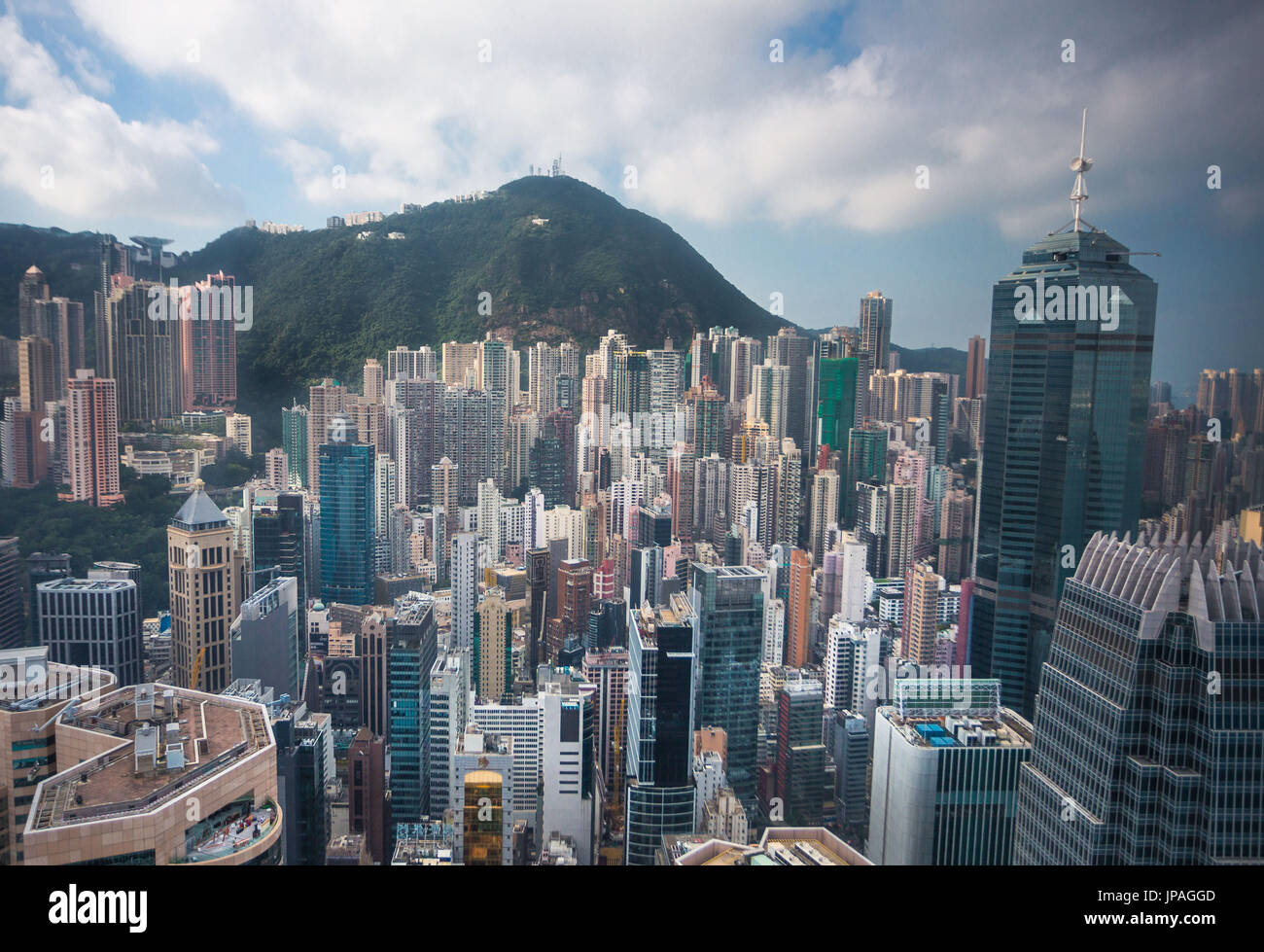 Ciudad de Hong Kong, el Distrito Central Foto de stock