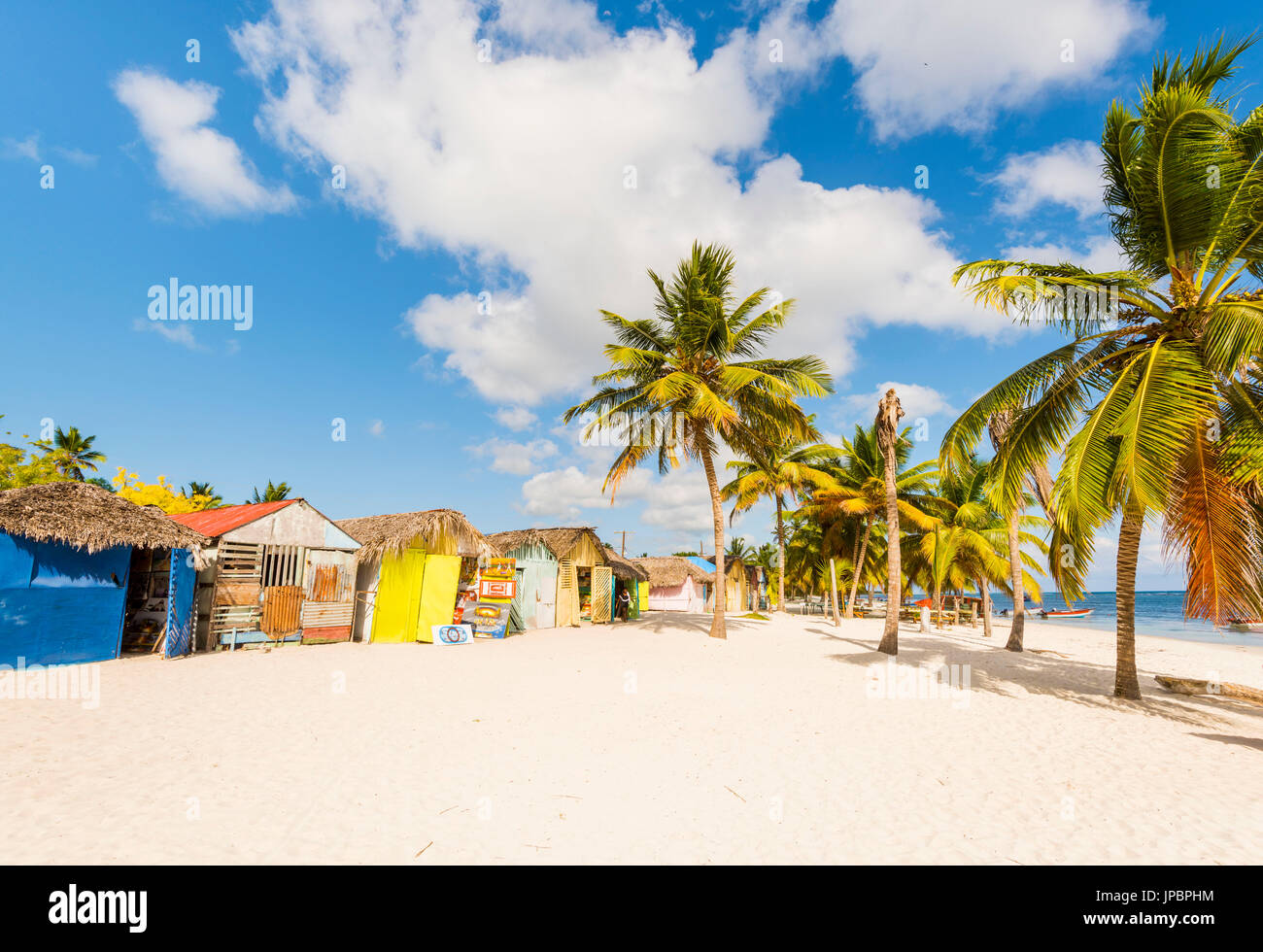 Mano Juan, Isla Saona, East National Park (Parque Nacional del Este), en la República Dominicana, Mar Caribe. Foto de stock