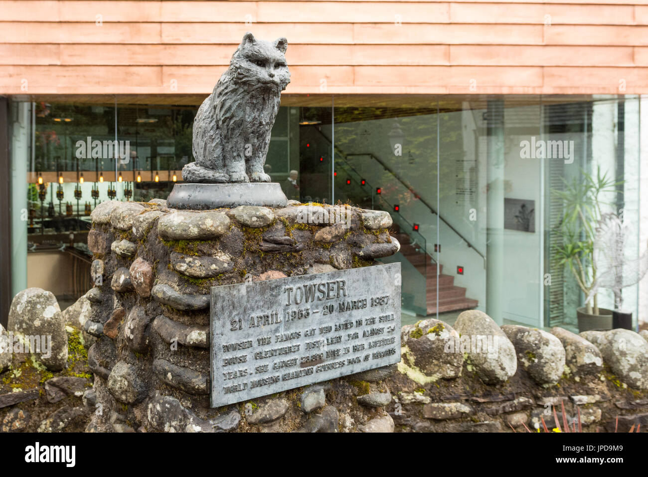 La famosa Experiencia Grouse - estatua de Towser cat Fotografía de stock -  Alamy