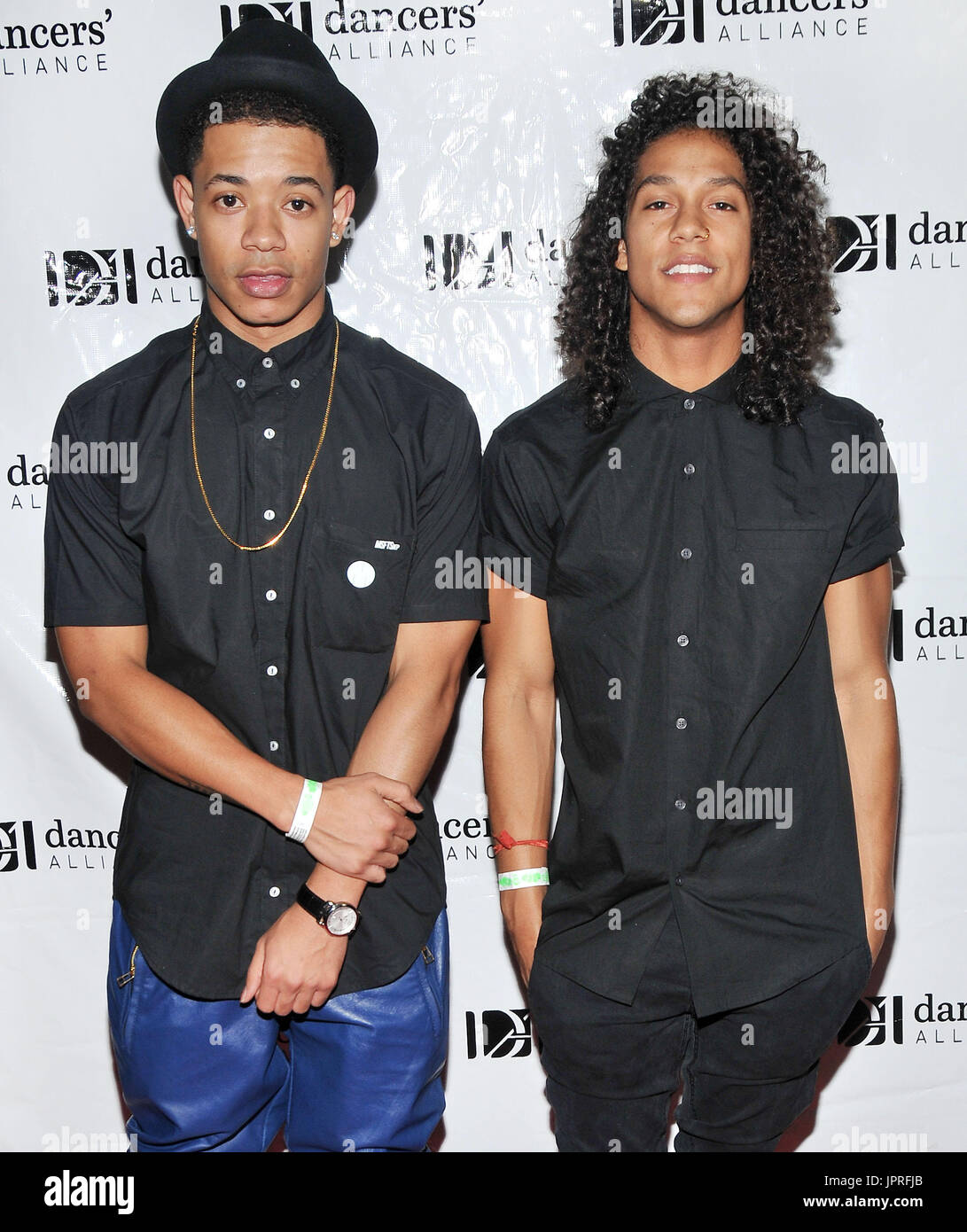 Jonathan Rabon JonBoogie & Lucas Broadlick a 2013 Bailarines Alianza la  sindicalización Tour celebrada en el Avalon en Hollywood, CA. El evento  tuvo lugar el martes, 13 de agosto de 2013. Foto
