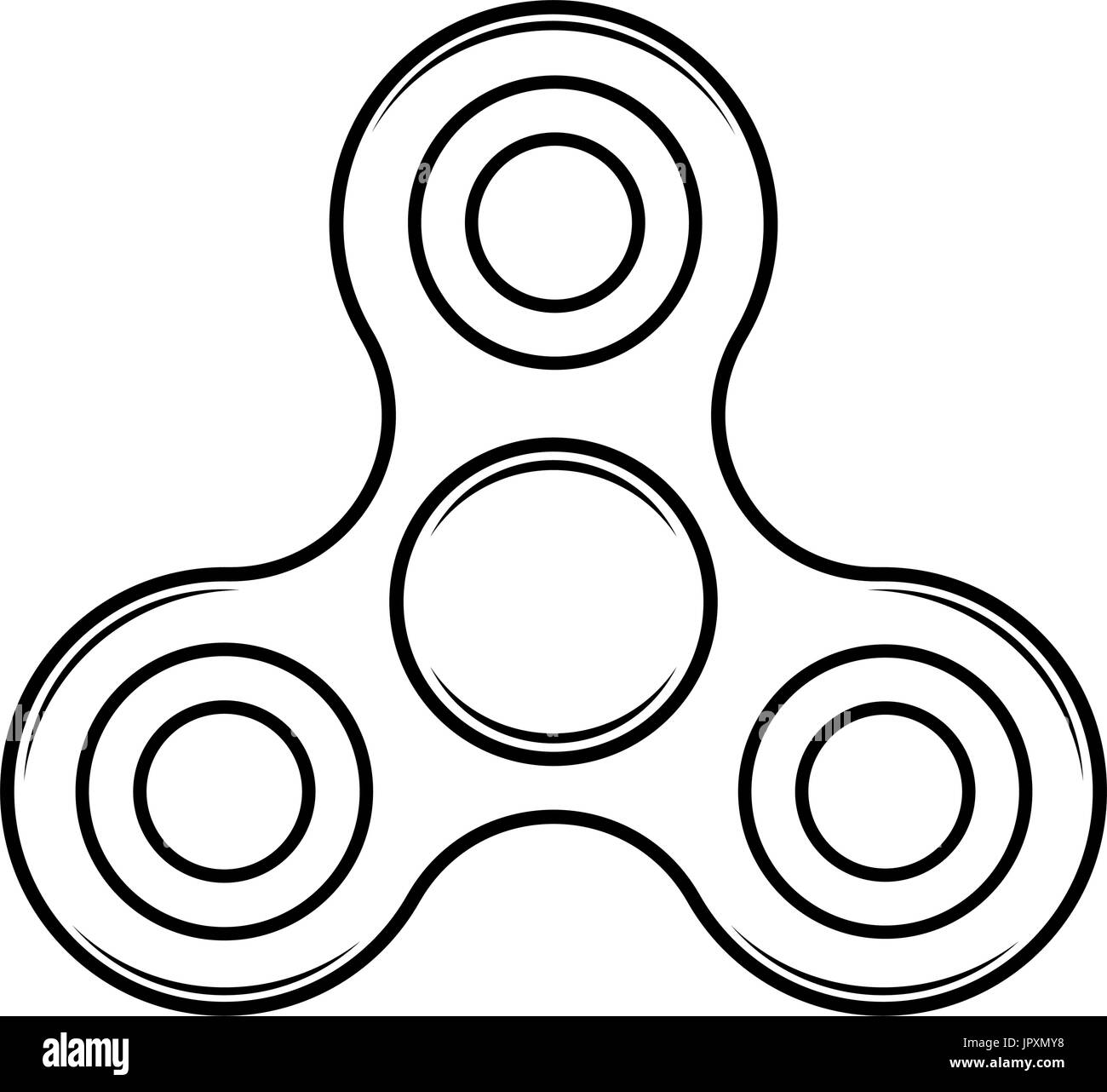 Molestar spinner de juguete. Icono de vector aislados. Ilustración del Vector