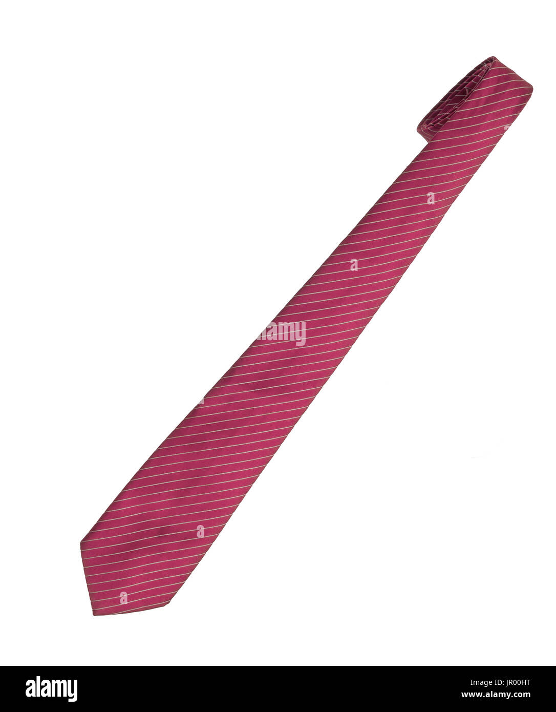 Corbata, corbata. Diseño tradicional. Parte enrollada. Foto de stock